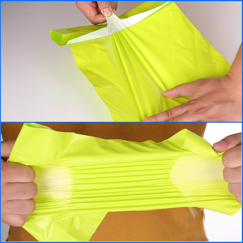 50Pcs/Lots Green Courier Mailer Bags Poly Package Self-seal Mailing Express Bag Envelope Packaging Bags Plastic Transport Ba