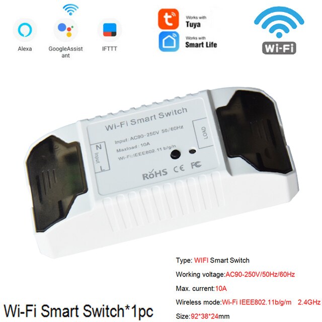 EJLINK Smart Switch Wifi Fernbedienung Smart Home Automation Arbeitet mit Alexa Google Home Drahtlose Licht Schalter DIY Modul: WiFi Control Switch