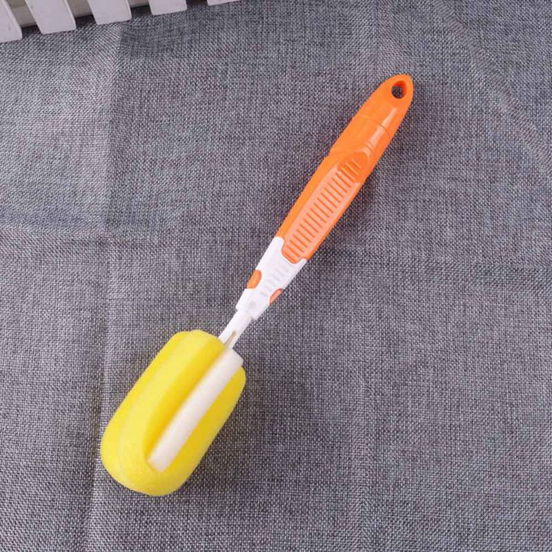 Abnehmbare babyflaschenbürste, 2 in- in-1 multifunktionales reinigungsset mit saugerbürste, schwamm, becherbürste und reiniger