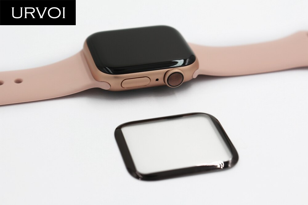 Urvoi fuld film til apple watch serie 6 se 5 4 3 2 1 stropper buede 3d skærmbeskytter til iwatch cover membran linse 40 44mm