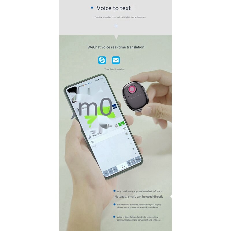 Vertaler Stem Assistent Stem Tekst Meertalige Ligent Voice Vertaling Lange Standby Ring Model