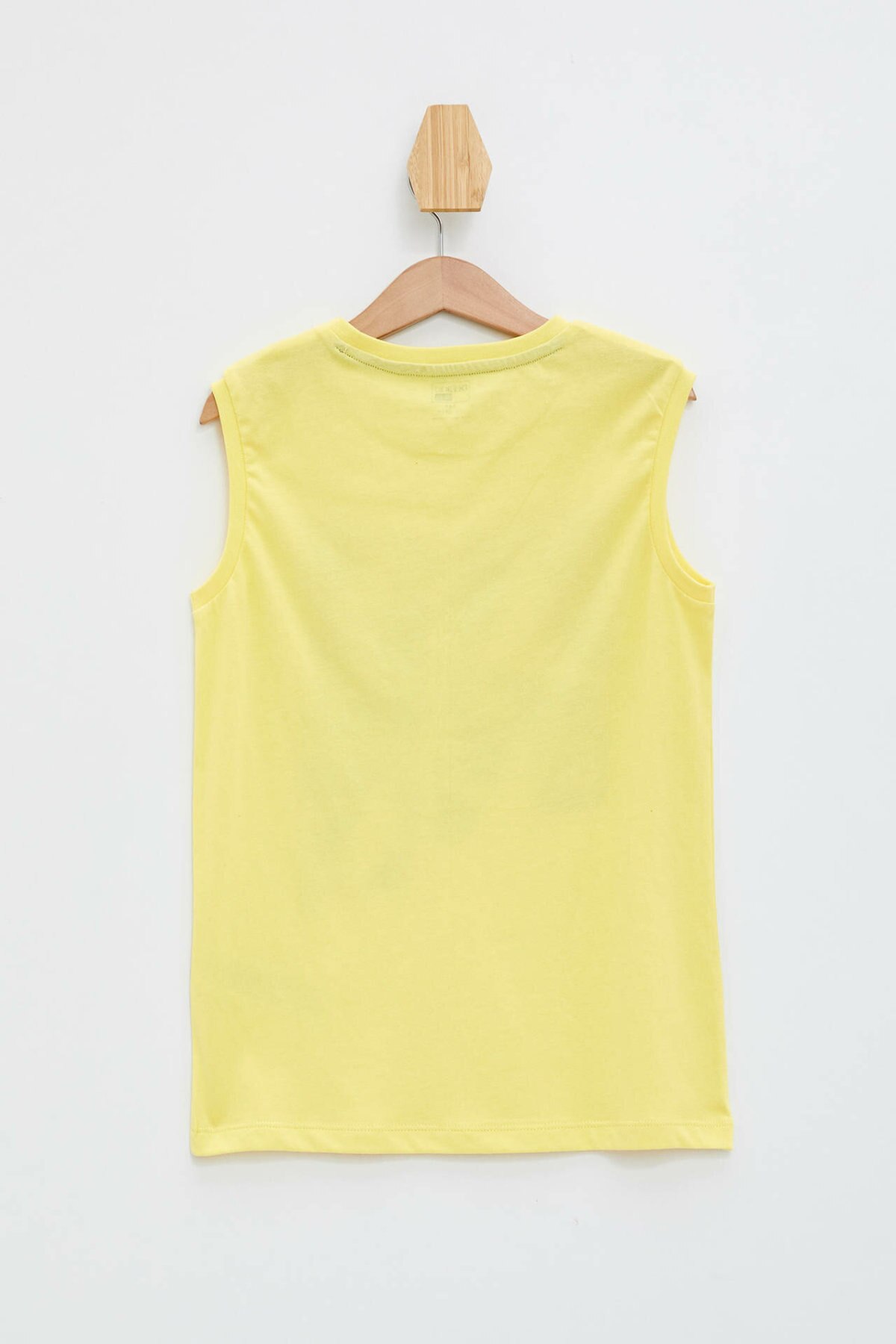 de facto Sommer Junge Oansatz Weste freundlicher Lässig Karikatur-aufbringen Panzer Jungen Spitzen Sport Komfort Neue Gelb-K6701A619SM