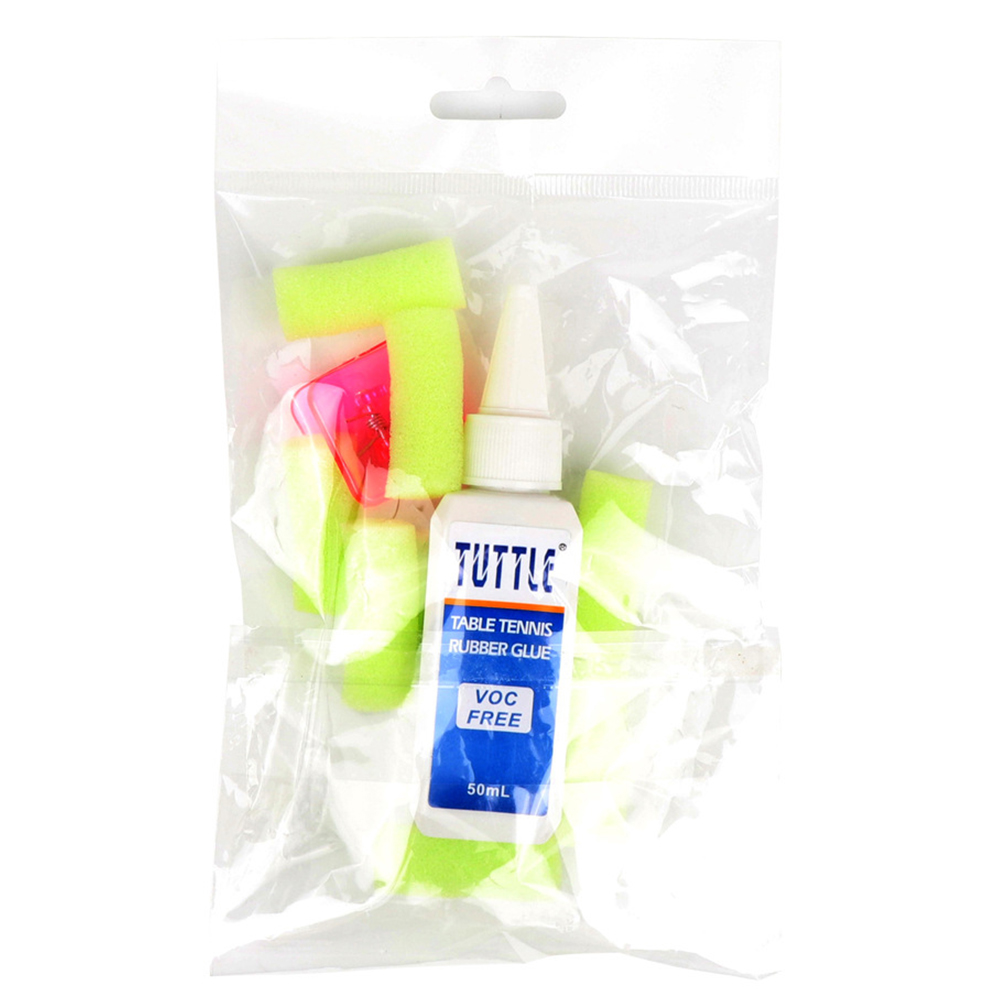 Racket Glue Kit Table Tennis Rubber DIY Non Toxic Inorganic Sponge Gum Clamp Eco Friendly Paddle Bat Easy Apply
