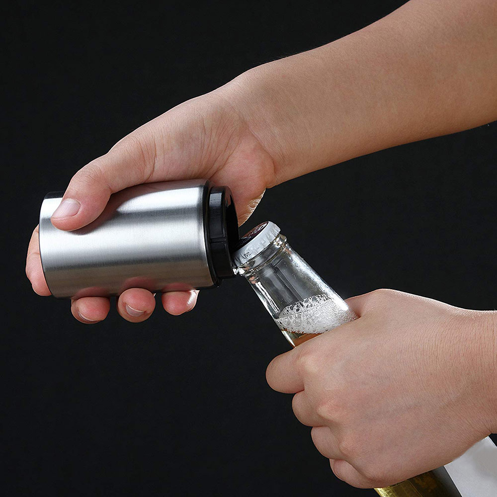 Magnetische Automatische Bier Flesopener Rvs Magneet Jar Opener Keuken Bar Accessoris Wijn Kan Openers Bier Opener