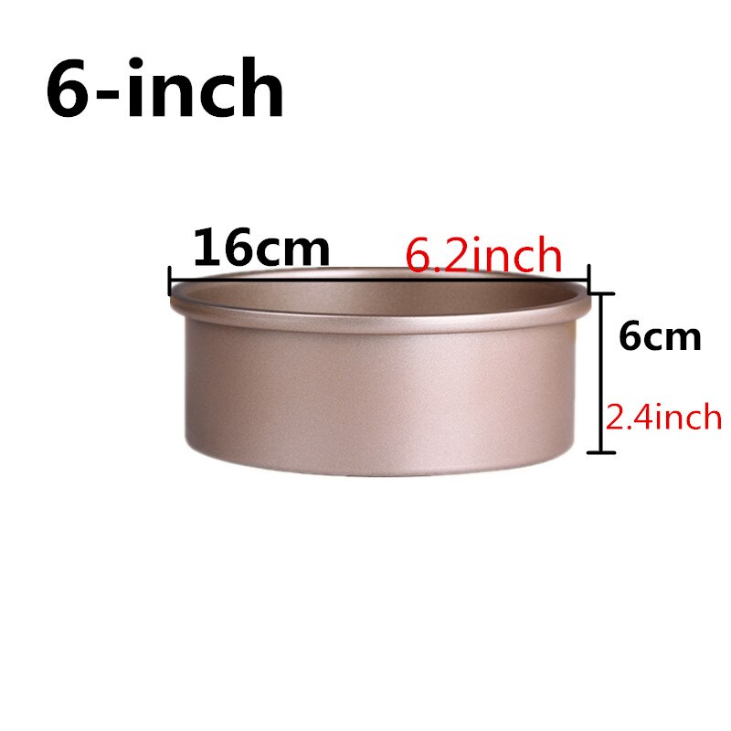 6-Inch En 8-Inch & 10-Inch Ronde Cheesecake Pan Chiffon Cake Pan Met Verwijderbare Bodem non-stick Bakvormen Cakevorm Cakevorm: 6-inch