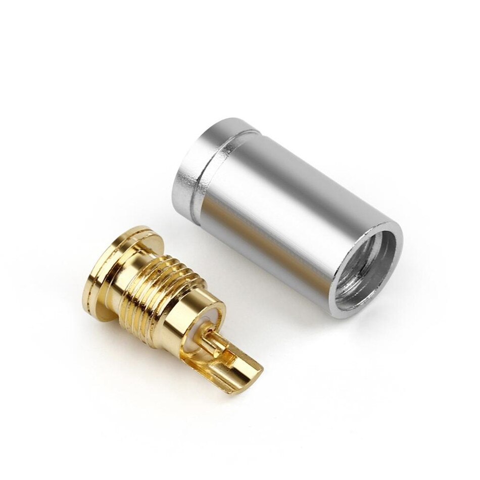 Earphone Pin Plug For A2DC Female Audio Jack LS400 CKS1100 E50 E70 Headset Frosted Shell Wire Connector Adapter 12.3mm Length