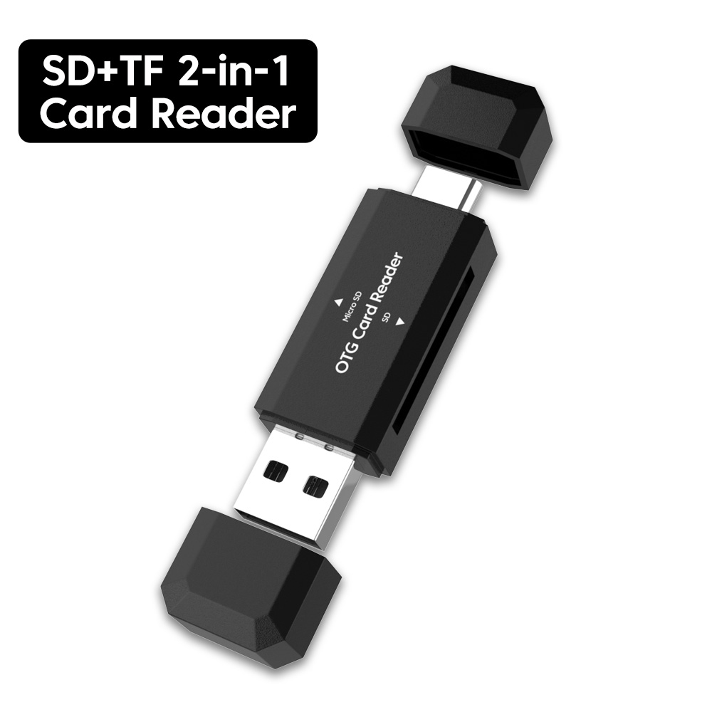 Szybka karta 2 w 1 czytnik USB typu C do Micro karta SD TF pamięć Flash Adapter do czytnik kart SD akcesoria do laptopa: WHITE