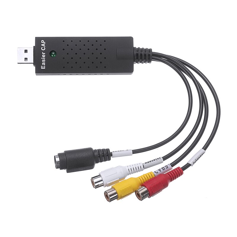 Enkele Usb 2.0 Video Capture Card Audio Tv Video Dvr Naar Pc Dvd Vcr Converter Recorder Grabber Adapter Audio Naar digitale Converter