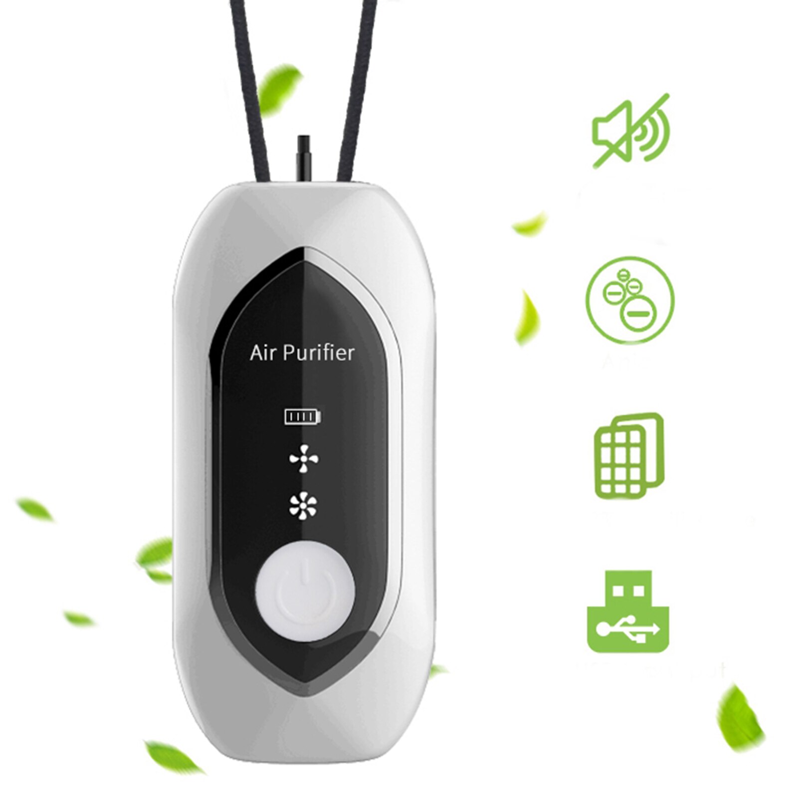 Purificateur d'air Portable personnel Portable collier ioniseur négatif nettoyant