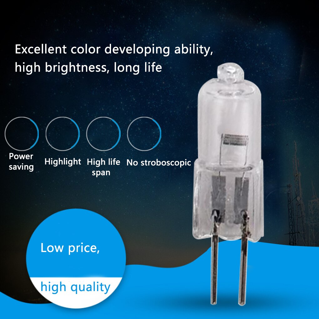 10 stücke 12V 35W G4 glühbirnen eingesetzt perlen kristall lampe Halogen Lampen innen beleuchtung lampen Globus viel JC LED