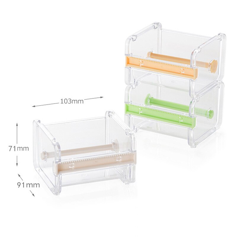 Stationery Masking Tape Cutter Washi Tape Storage Organizer Cutter Office Tape Dispenser