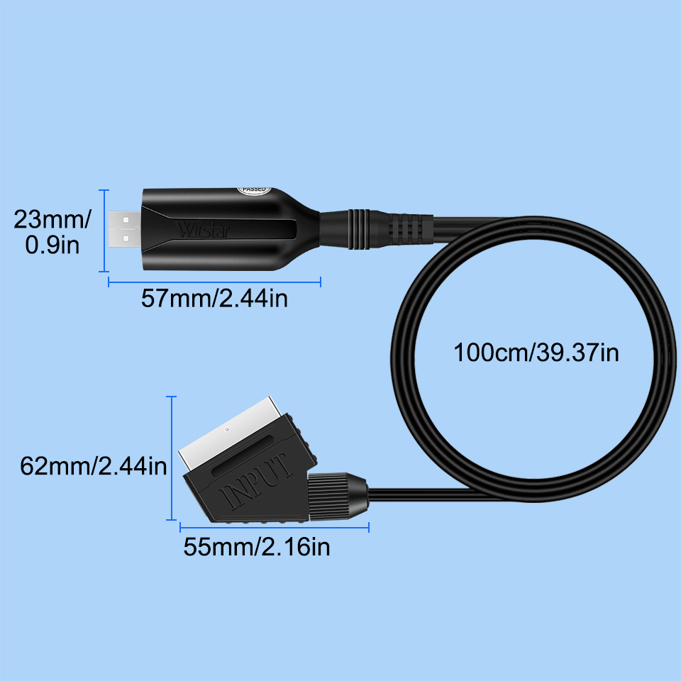 USB 2.0 Video Capture Card SCART naar USB Adapter VHS DVD DVR SCART Video naar USB2.0 Capture Card Audio Video Capture Easy Cap