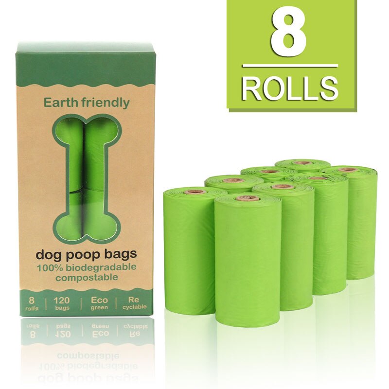 Sac poubelle d'extérieur biodégradable pour animaux domestiques, sac de ramassage pour chien, fournitures de nettoyage et d'hygiène, distributeur de déchets