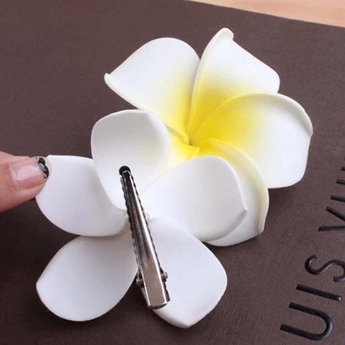 Plumeria Bloem Haarspeld Bohemian Frangipani Haar Clip Bridal Haarspelden Bohemen Zee Strand Accessoires Cadeau Voor Meisje Seaside