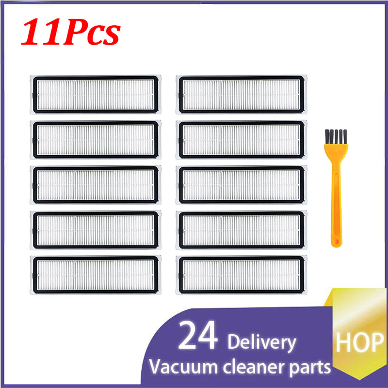 Hepa Filter for Xiaomi Mijia 1C 2C STYTJ01ZHM / Dreame F9 / Mi Robot Vacuum Mop Cleaner Roller Brush Accessories Spare Parts Kit: Red