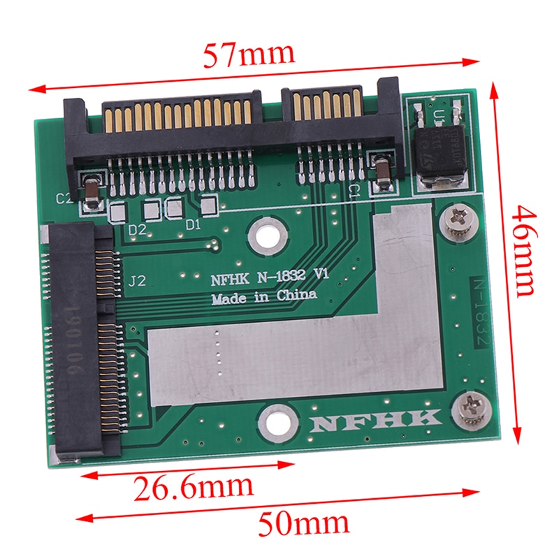 Msata Ssd 2.5Inch Sata 6.0 Gps Adapter Converter Card Oct24