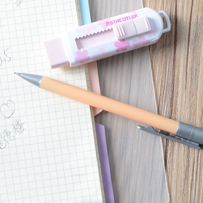 1 stk tysk staedtler macaron farvesystem 0.5mm automatisk blyant 777-05 bkpa studerende skrivning er ikke let at bryde