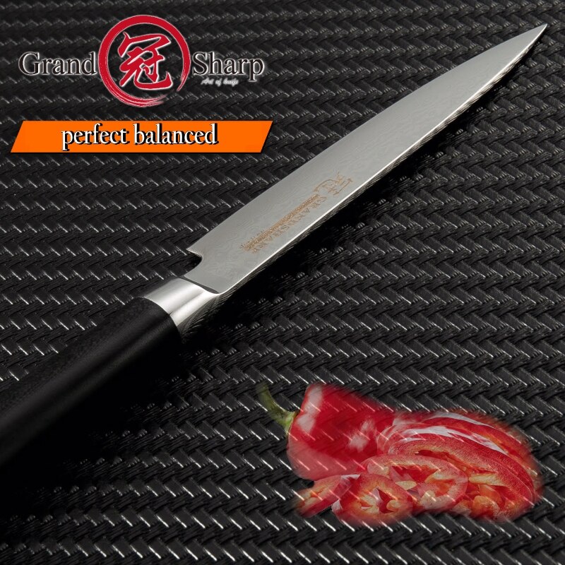 Grandsharp 5 tums verktyg damaskus kniv 67 lager japansk damaskus rostfritt stål vg -10 matlagningsverktyg damaskus köksknivar