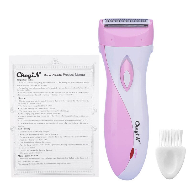 Genopladelig dame epilator hudvenlige kvinder elektrisk barbermaskine barbermaskine hårfjerner kvindelig barbering skrabning epilatorer ben bikini 49