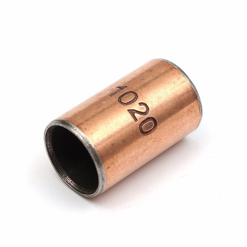 Durable 10pcs 10x12x20mm Ball Bearing Bushing Copper Alloy Bearing Bushing For Mechanical Hardware