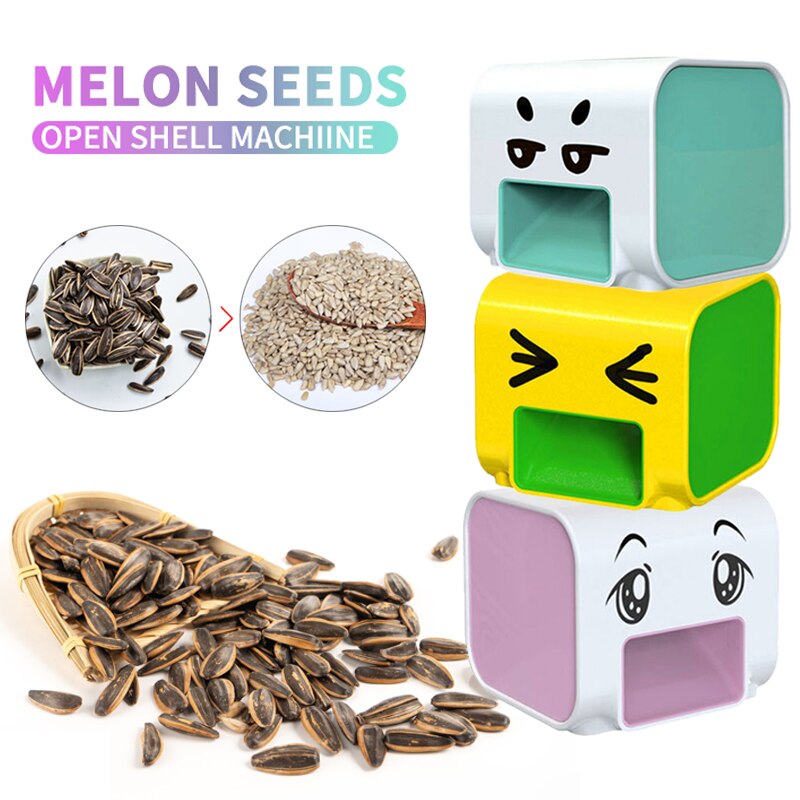 1pcs Automatic Sunflower Melon Seed Electric Open Peeling Machine Quick Shell Machine Opener Easy Nut Peeler Automatic Gadgets