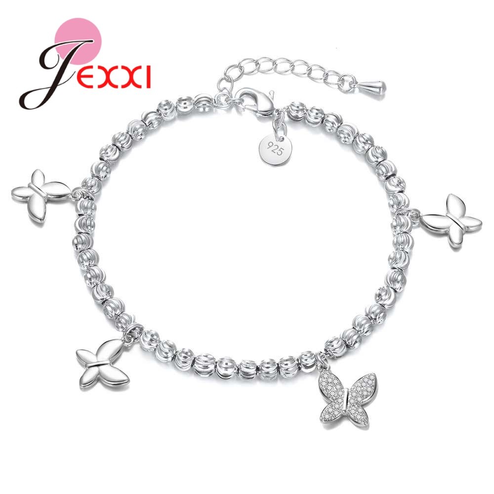 925 sterling zilveren kralenarmbanden, eenvoudig verstelbaar, pulseras mujer sieraden voor vrouwen, beste vriend 16 stijl