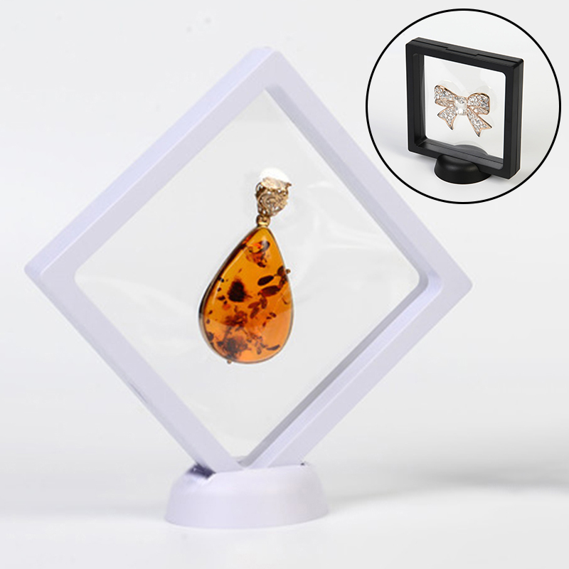 93 * 93MM 3D Floating Frame Shadow Box Transparent Clear Picture Frame Jewellery medal Display Hypoxia Protection