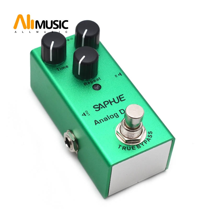 Saphue sähkökitara analoginen viiveaika/miksaus/toistonuppi efektipedaali mini single type  dc 9v true bypass