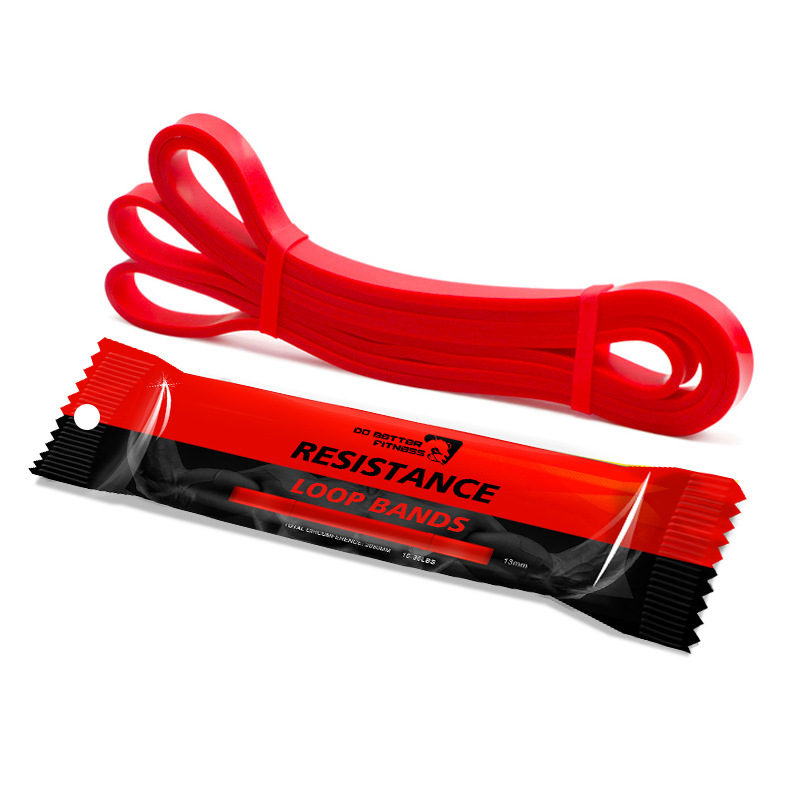 Unisex Stretch Resistance Band Oefening Expander Elastische Fitness Band Pull Up Assist Bands Voor Training Pilates Home Gym Workout: 35LB Red