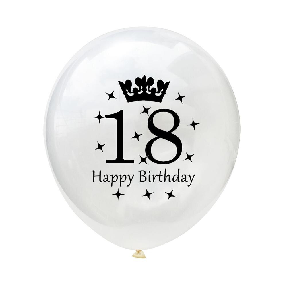 5 stuks 12 inch 16 18 21 30 40 50 latex ballonnen met cijferprint voor doe-het-zelf confetti ballonnen voor een gelukkige verjaardag, bruiloft of babyshowerdecoratie: 18