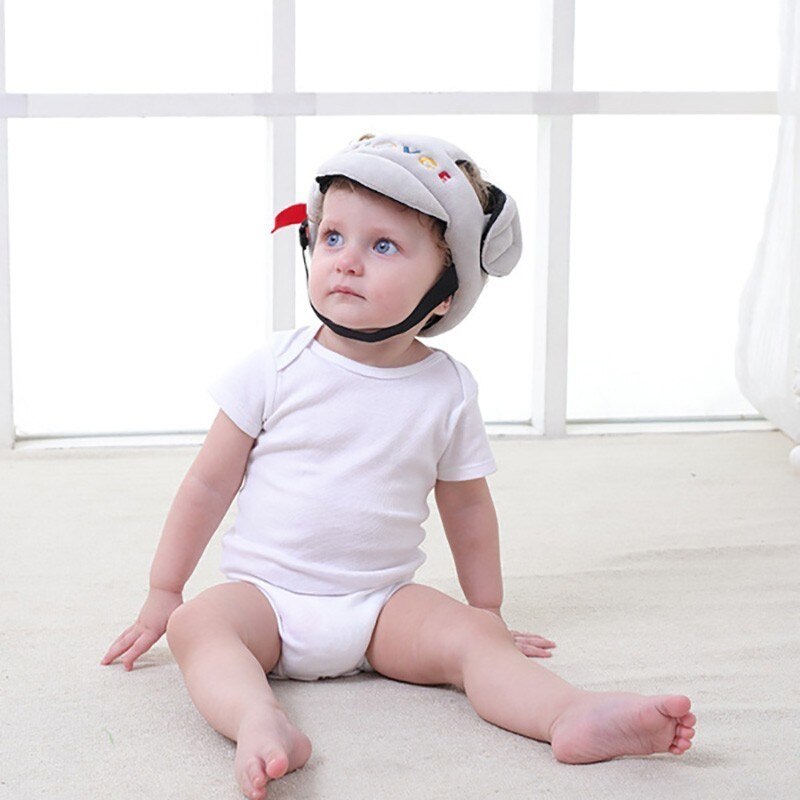 Baby cap spædbarn hovedbeskyttelse åndbar blød hat hjelm anti-kollision sikkerhed sikkerheds hjelm sport spille beskyttende hætter