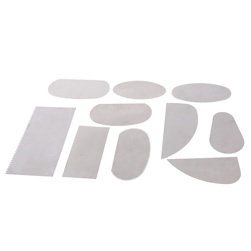 10PCS Steel Cutter Ceramic Tools Steel Serrated Scraper Pottery Clay Steel Scraper for Polymer Clay Scraper Pottery Tools
