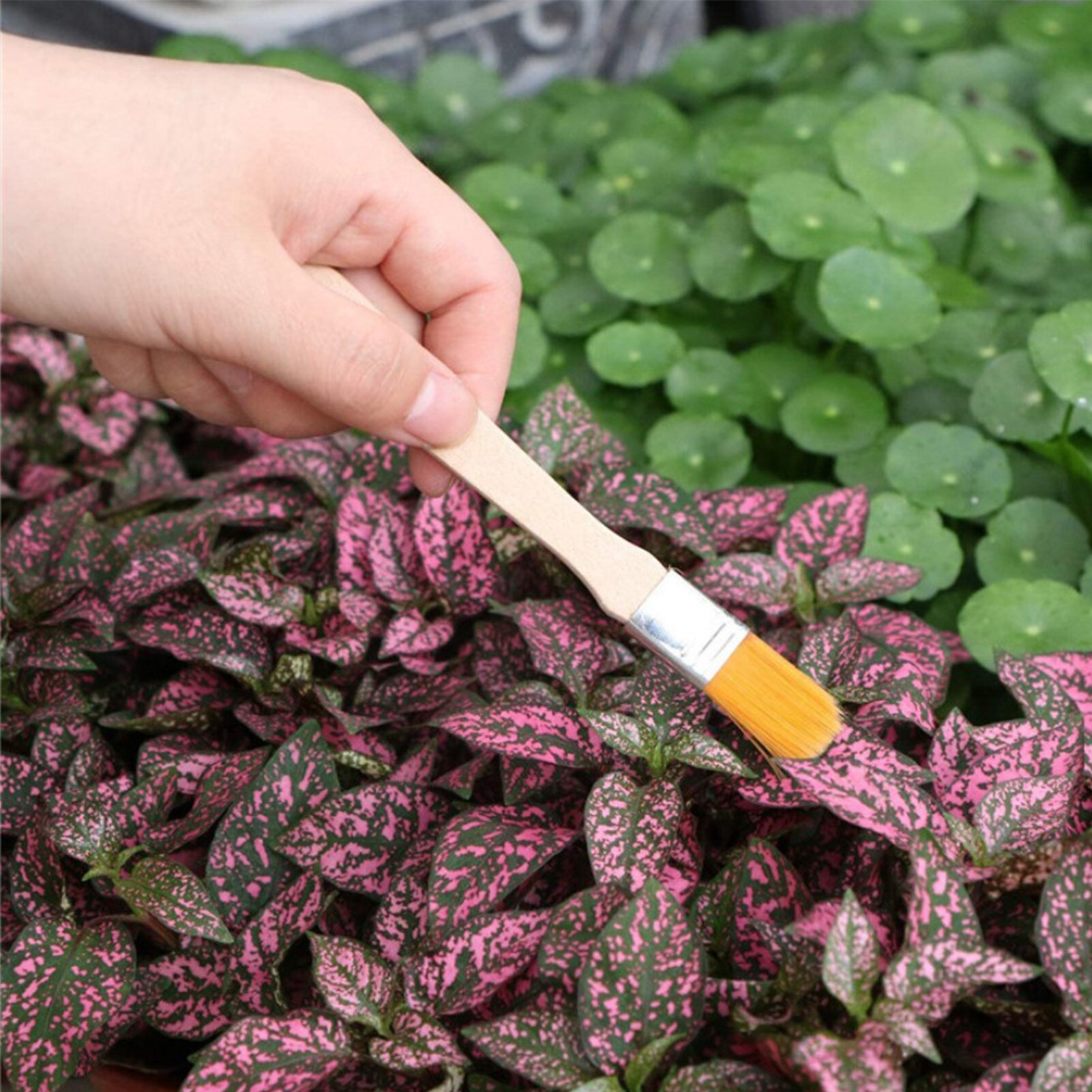 Gardening 10 PC Tools Kit Includes Shovel Spades Transplanter Weeder Rake Garden Cleaning Brush Handle Multi-purpose Mini