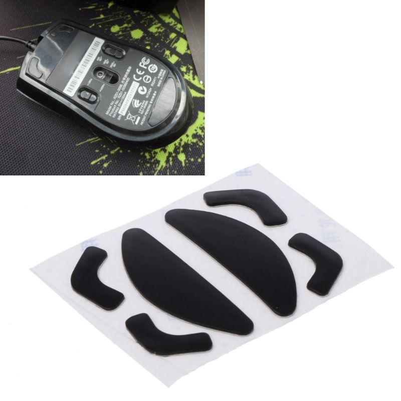 2 Sets 0.6mm Thickness Mouse Skates Mouse Stickers Pad for Razer Abyssus R2JB