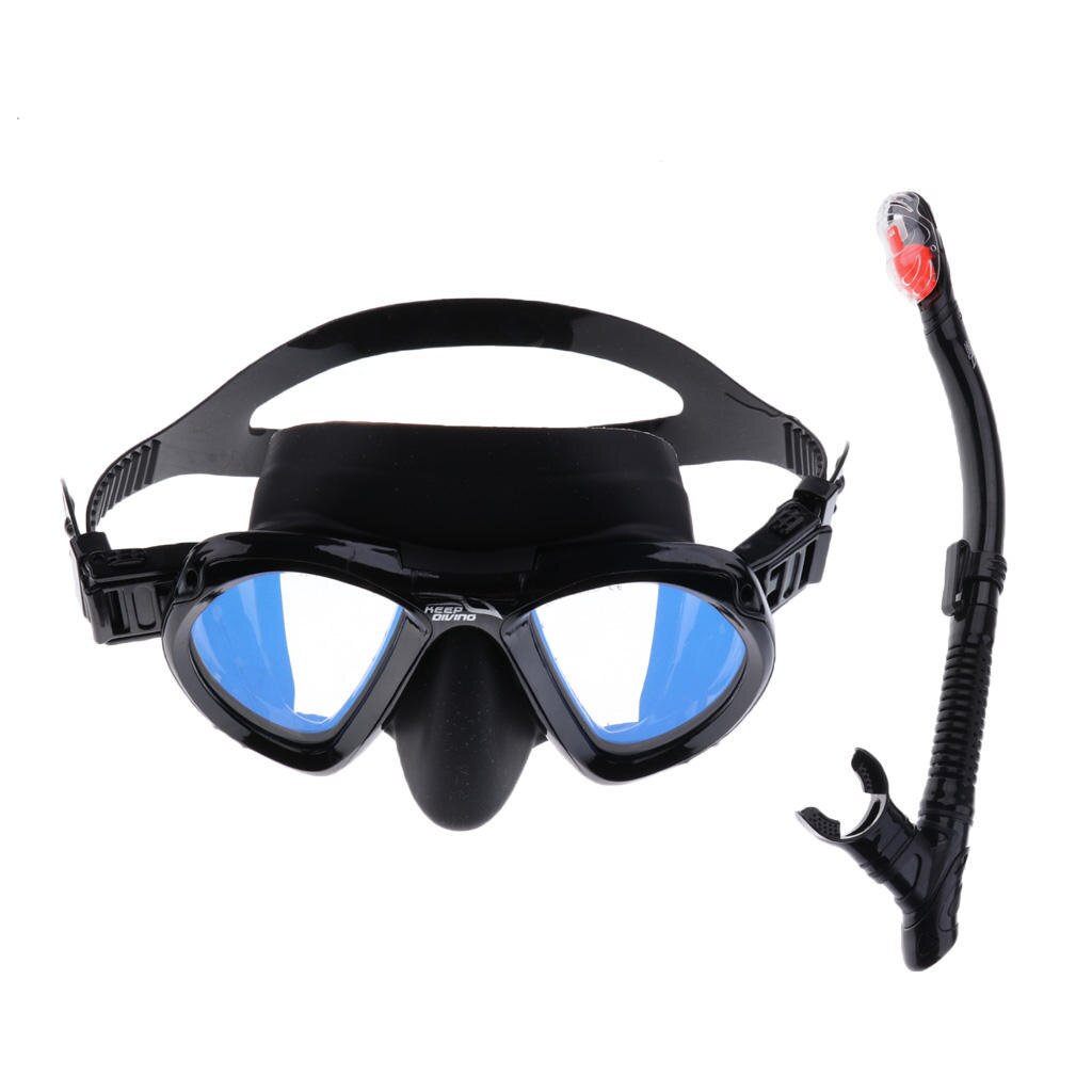 Masque de plongée sous-marine et tuba sec en Silicone pour adultes, ensemble pour kayak, plage, pêche sous-marine
