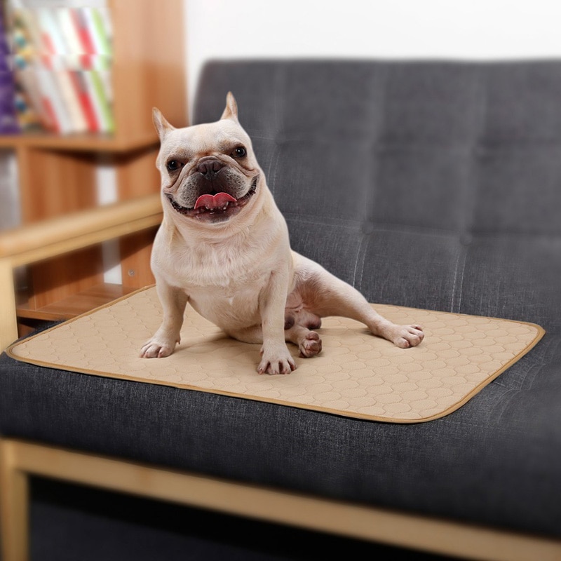 Waterproof Large Dog Bed Washable Dog Pet Diaper Mat Urine Absorbent Dog Diaper Reusable Dog Car Seat Cover Dog Cage Mat Pet Bed