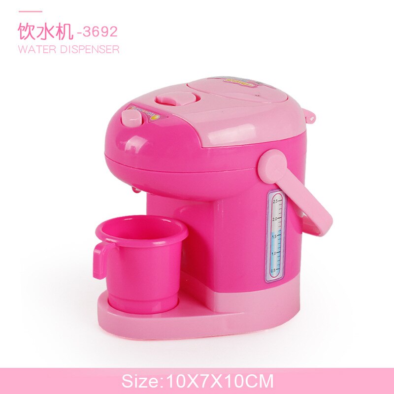 Mädchen Spielen Haus Spielzeug Kühlschrank Kühlschrank kühlbox gefrierschrank Mixer Ofen Juise Maschine Mini zubehör Spielzeug für puppe traum haus: 5