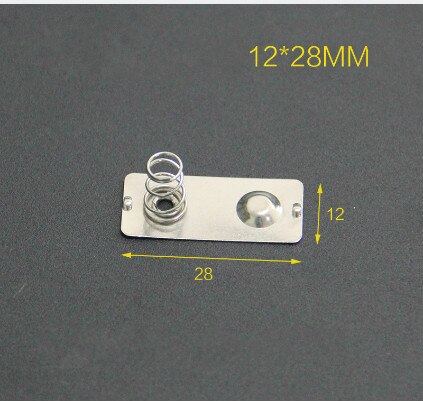 200PCS AA5 battery pack 12 * 12 / 26.5 / 27.5 / 28MM spring contact piece battery box positive and negative single pole: 12X28