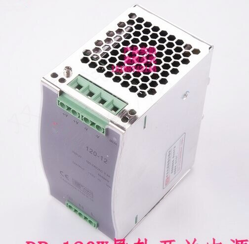 120 watt 12 volt 10 amp trasformatore montato Su Guida industriale