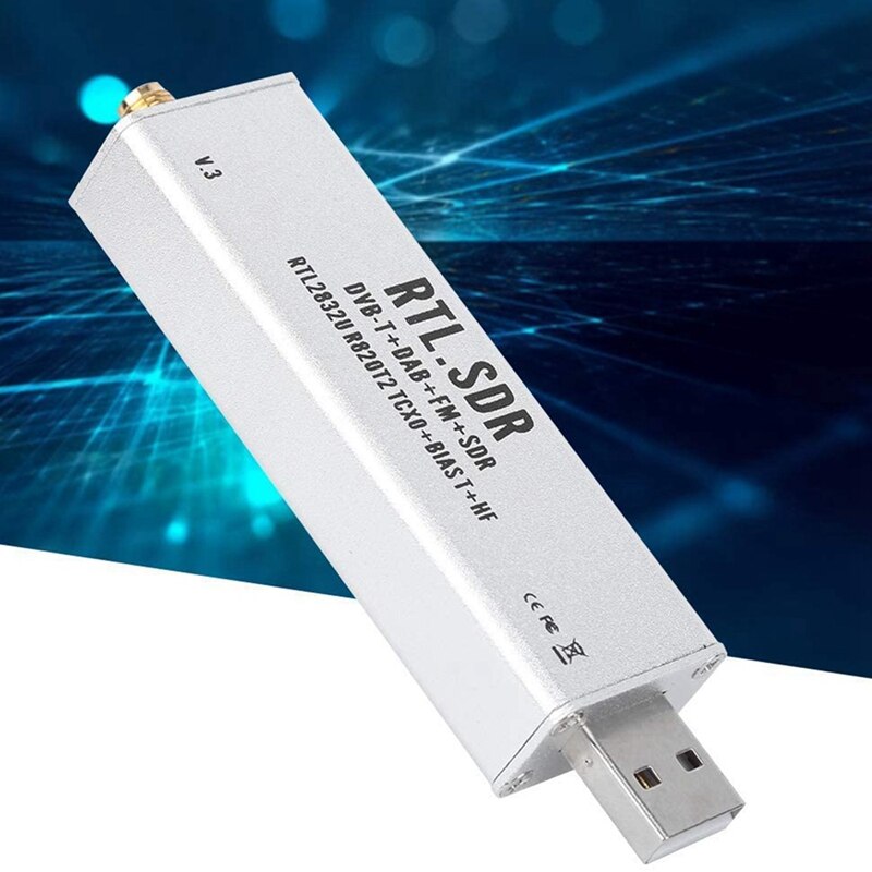 Full Band Receiver, SDR Radio Communication System 0.1MHz‑1.7GHz for XP / Win10 / An-Droi