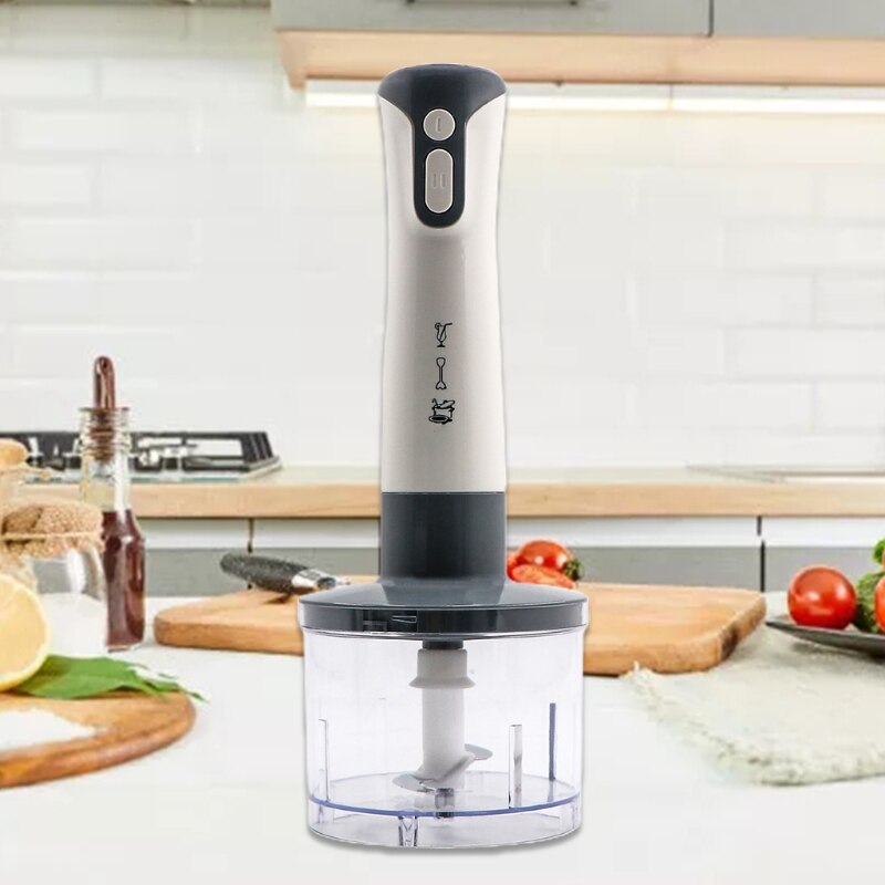 Electric Immersion Hand Blender Stick Mixer 600W EU Plug One-Touch Control