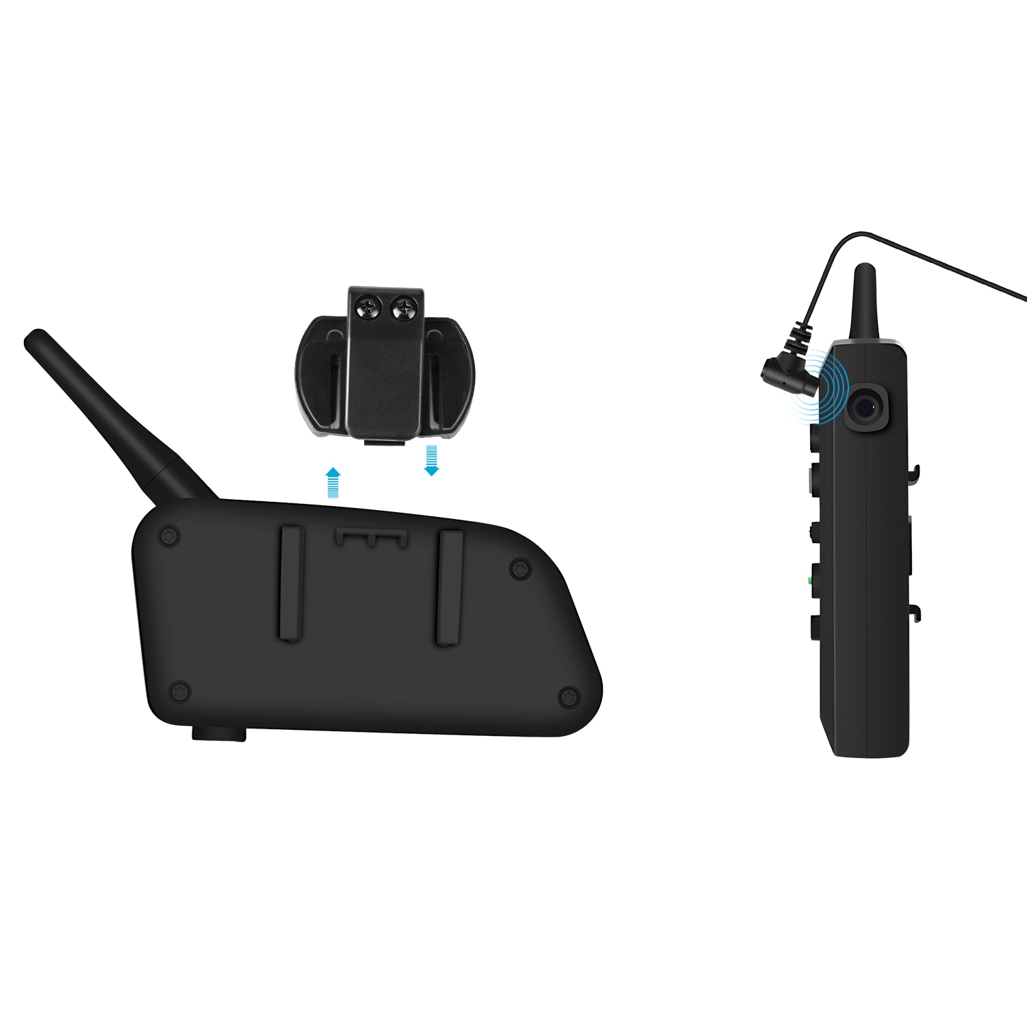 V6 Bluetooth Motorhelm Intercom Headset Met 1200M Bt V6 Plus Interphone Communicator Voor 6 Riders Waterdicht