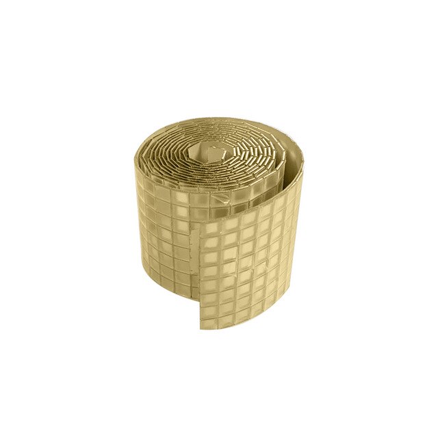 Self-Adhesive Craft Mosaic Making Mini Square Mirrors Mosaic Tiles DIY Silver Square Glass Handmade Craft Home Usage Accessories: gold / 5mmX5mm