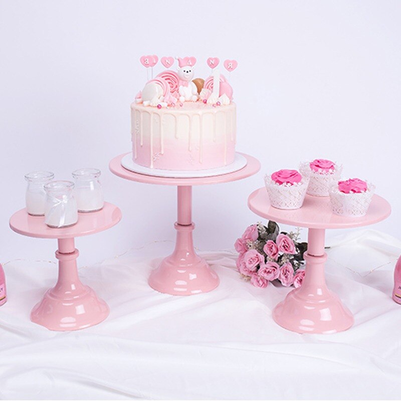 Wrought Iron Cake Stand Home Party Dessert Display Stand Wedding Decoration Wrought Iron Birthday Cake Tray Fruit Dessert Tray