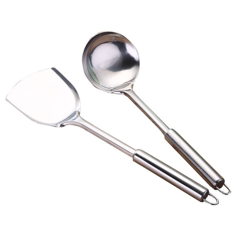 Stainless Steel Kitchen Cooking Utensil Set Cookware Colander Spoon Spatula Shovel Nonstick Cookware