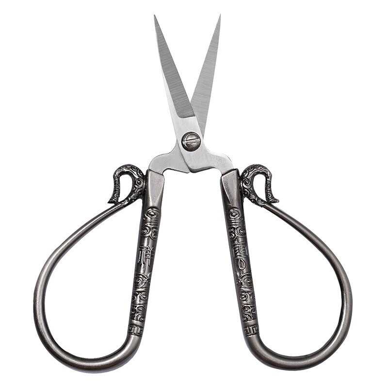 Tijeras de corte de nube de 12CM, tijeras de corte de papel, bordadas, clásicas, clásicas, europeas, Vintage, para costura a medida