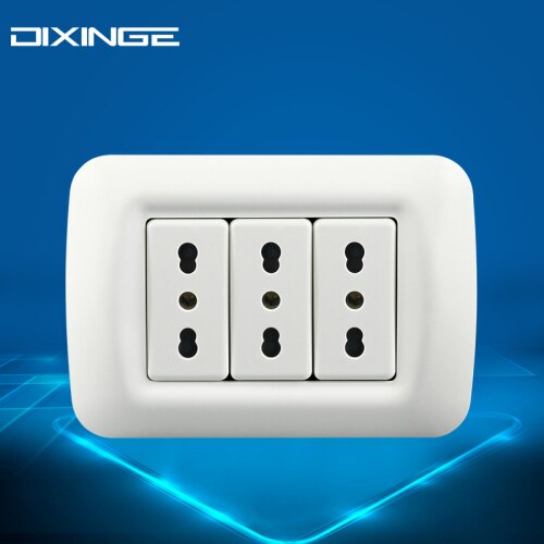 118 typ pc panel italiensk standard israelisk väggbrytare dold italiensk standard eluttag med usb: Italien tre uttag