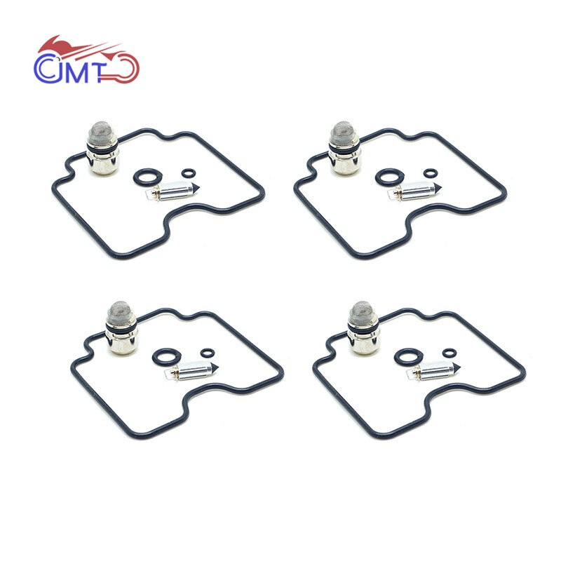 Kit de réparation de carburateur pour Yamaha FZS600 FAZER FZS 600, 1998, 1999, 2000, 2001, 2002, 2003, ensemble de pièces de vanne à aiguille flottante: 4 Repair Kits