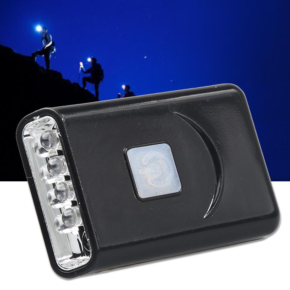 1x Rechargeable 5 LED Sensor Head Cap Hat Lamp Light USB Headlamp Torch Black hiking flashlight cycling flash lights APJ