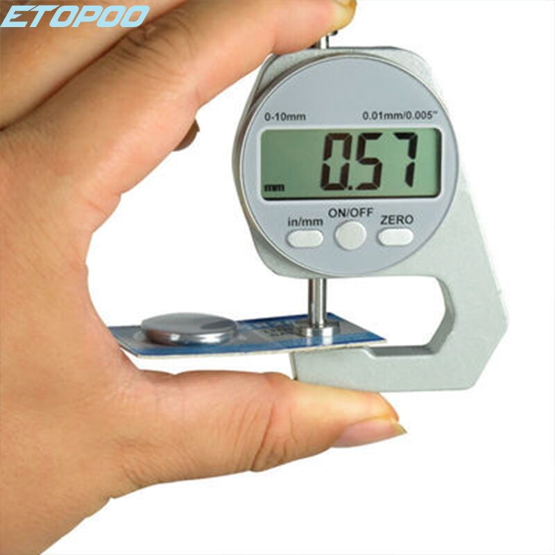 Digital Thickness Gauge Measuring Tools Electronic Thickness Meter Measure Thickness Of Paper Cloth Thin Metal Micrometer 0.01mm
